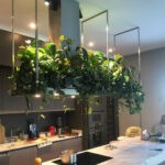 Горшечные композиции из живых и искусственных растений для кухни