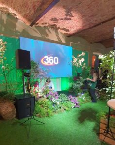 Озеленение мероприятия для телеканала "360°"