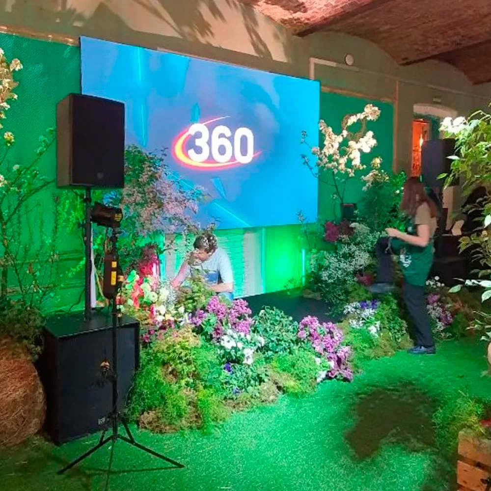 Озеленение мероприятия для телеканала «360°»